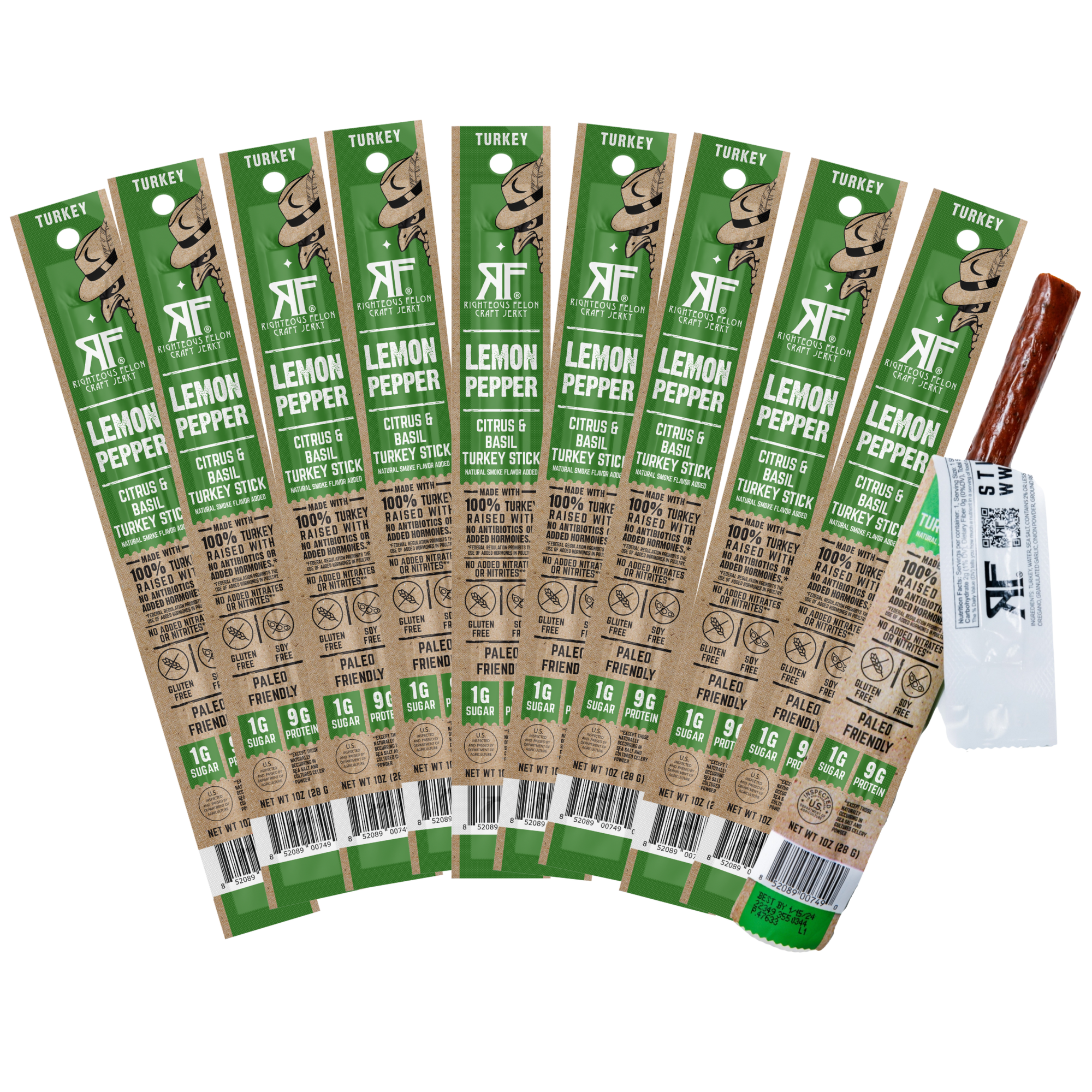 Lemon Pepper Turkey Stick (10-Pack) O1