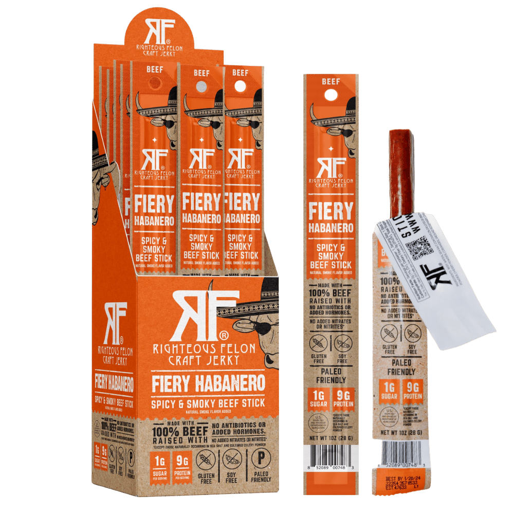 Fiery Habanero Beef Stick (24-Pack) K9