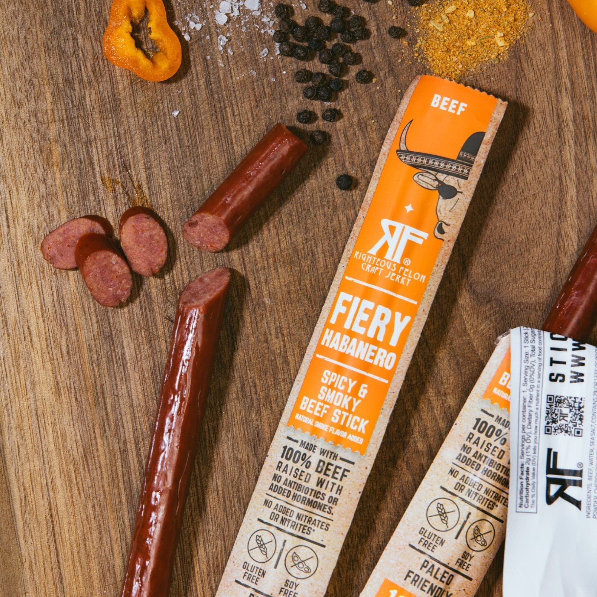 Fiery Habanero Beef Stick (10-Pack) S0