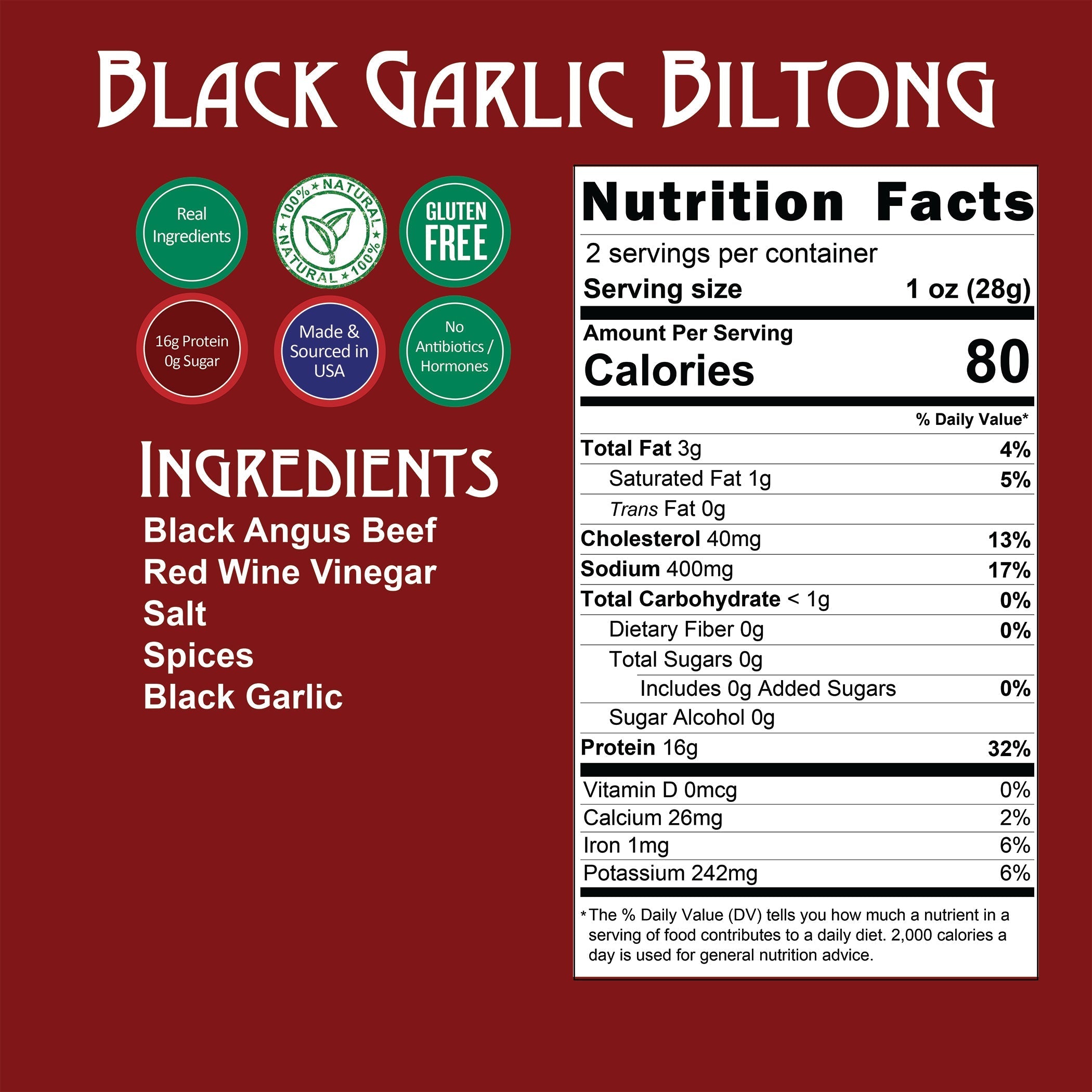 R&D - Black Garlic Biltong V1
