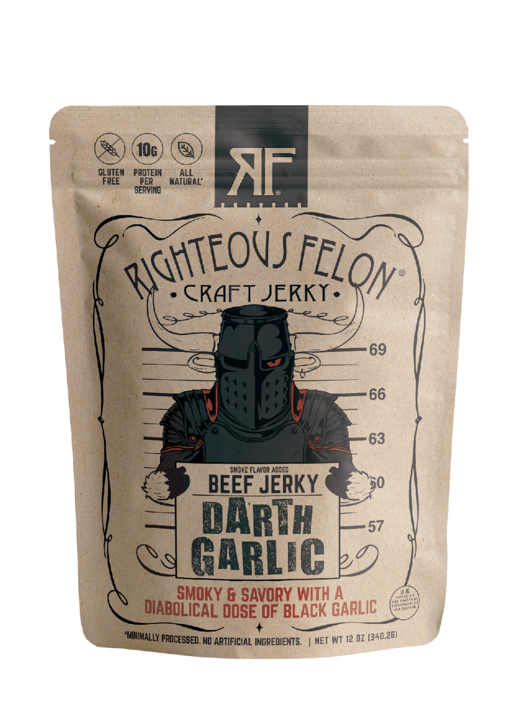 Darth Garlic Beef Jerky 12oz V7