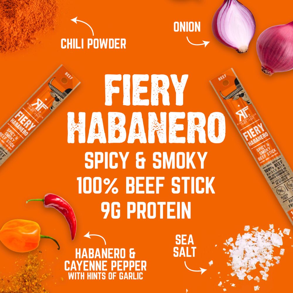 Fiery Habanero Beef Stick (3-Pack) K6