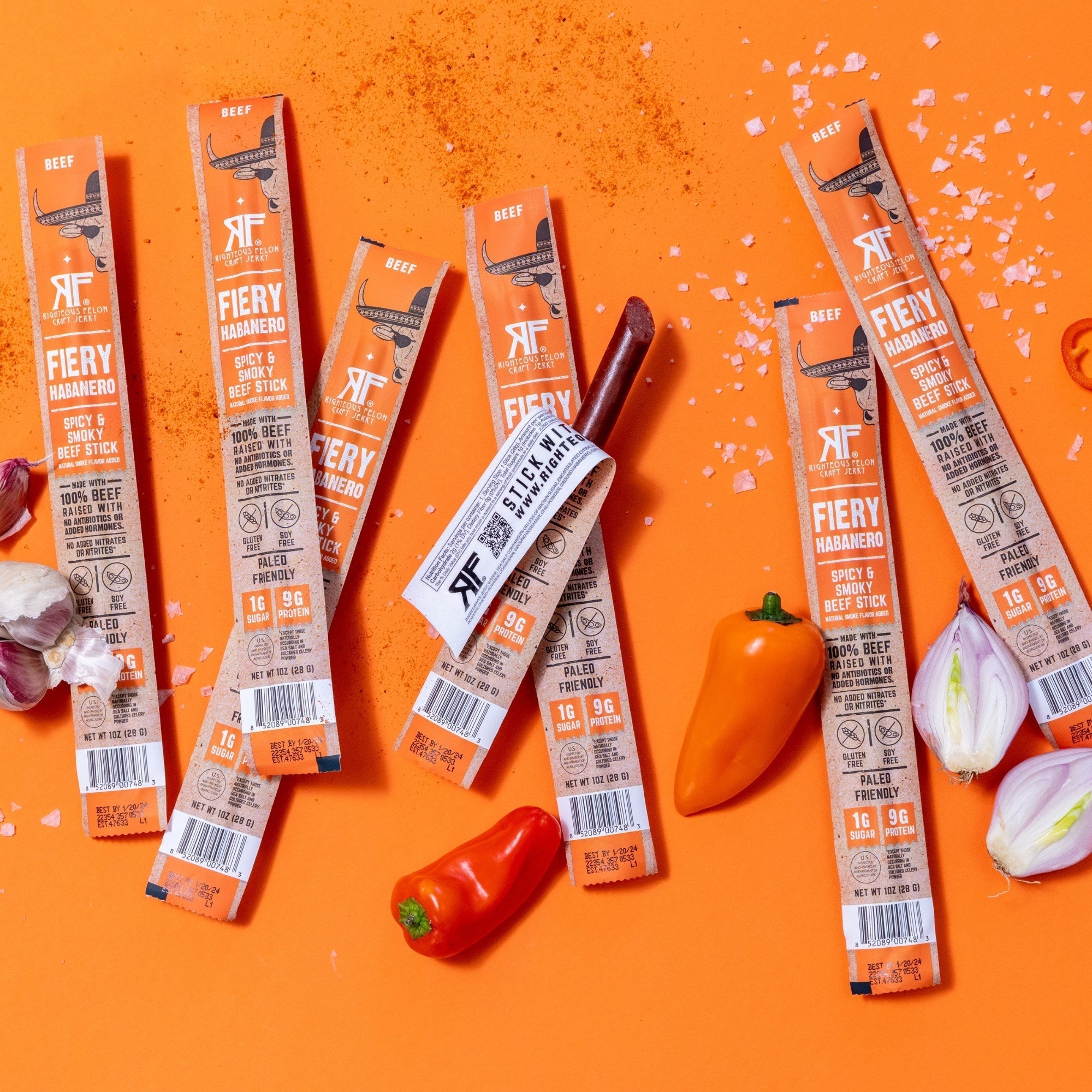 Fiery Habanero Beef Stick (10-Pack) S0