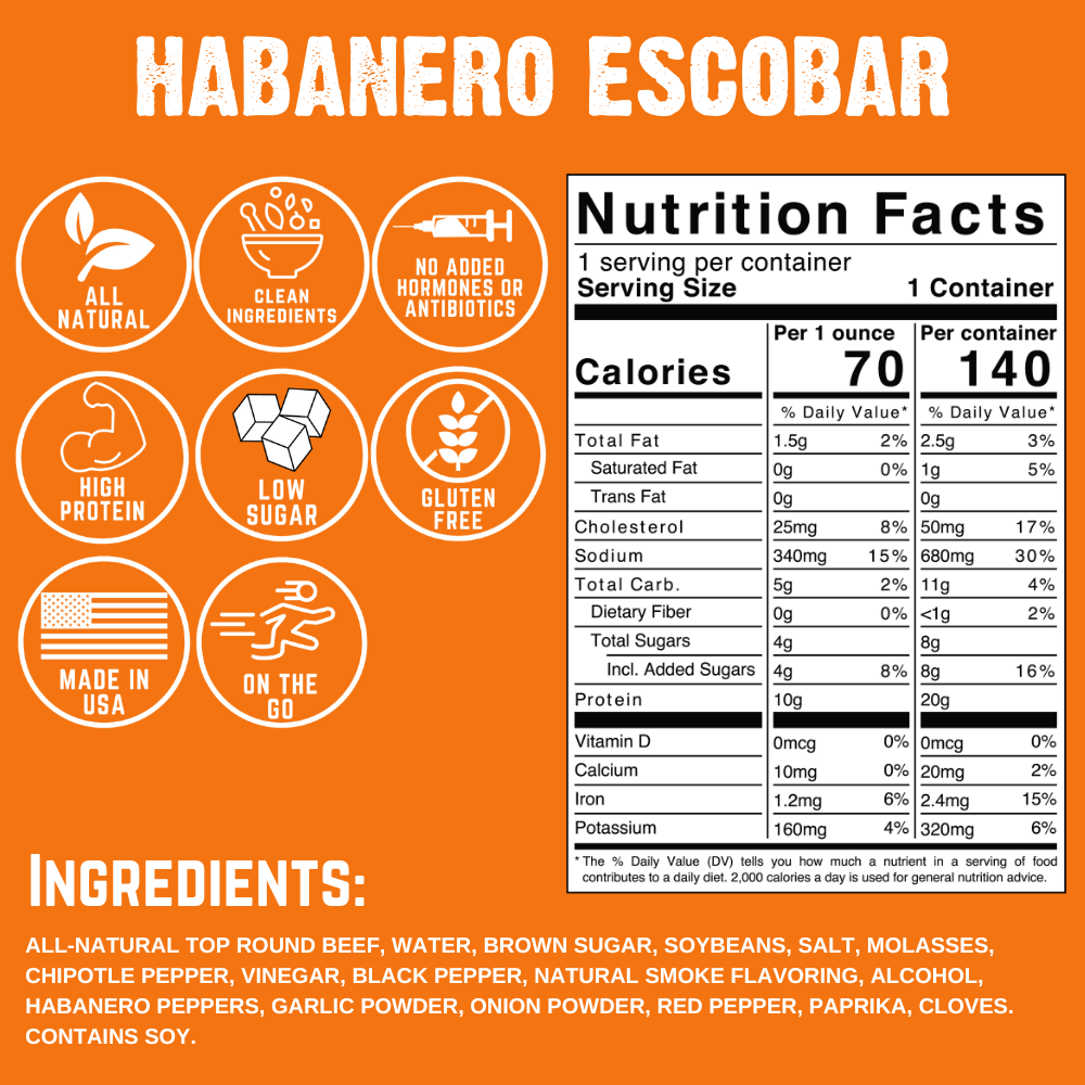 Habanero Escobar Beef Jerky L0