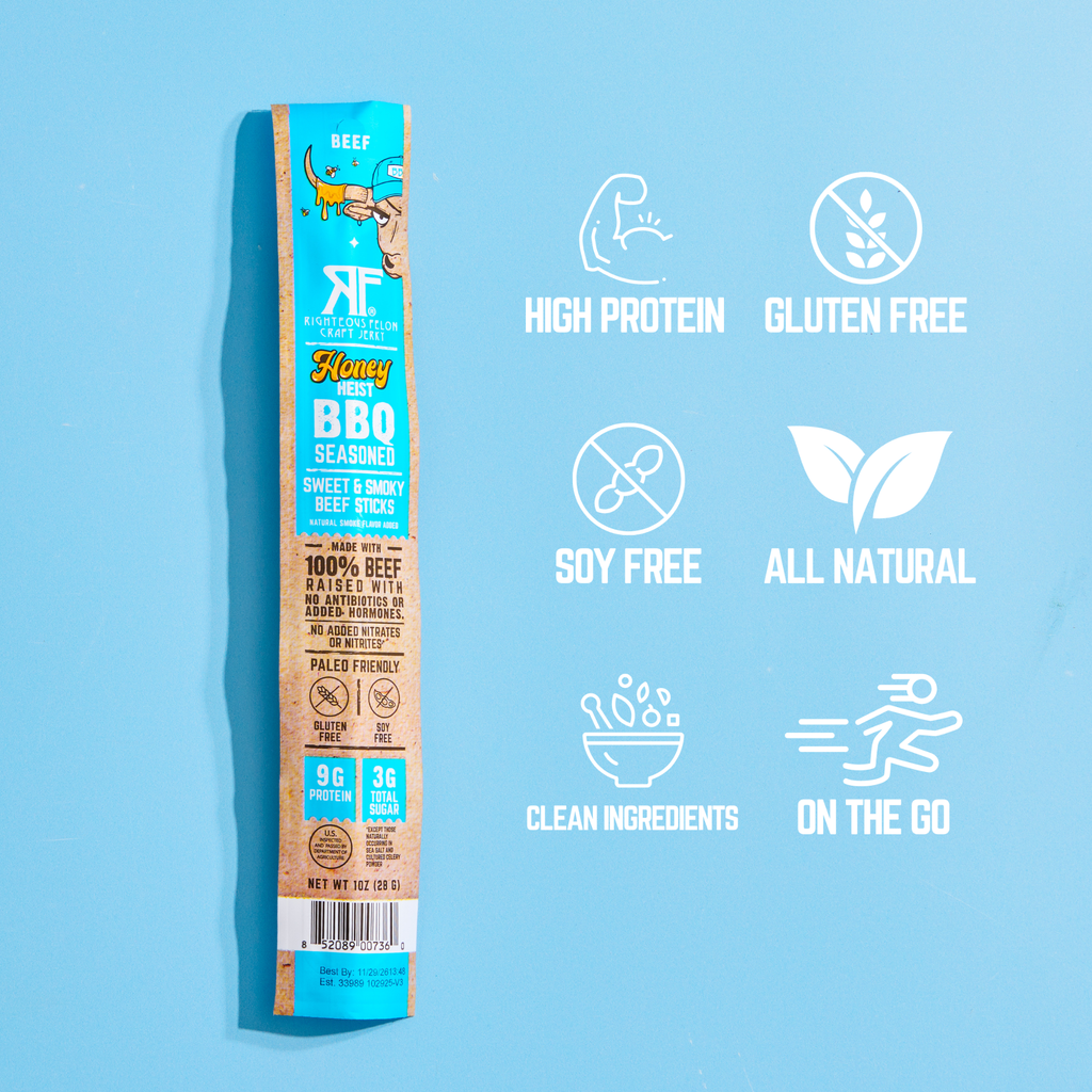 NEW Honey Heist BBQ Beef Stick (3-Pack) I0