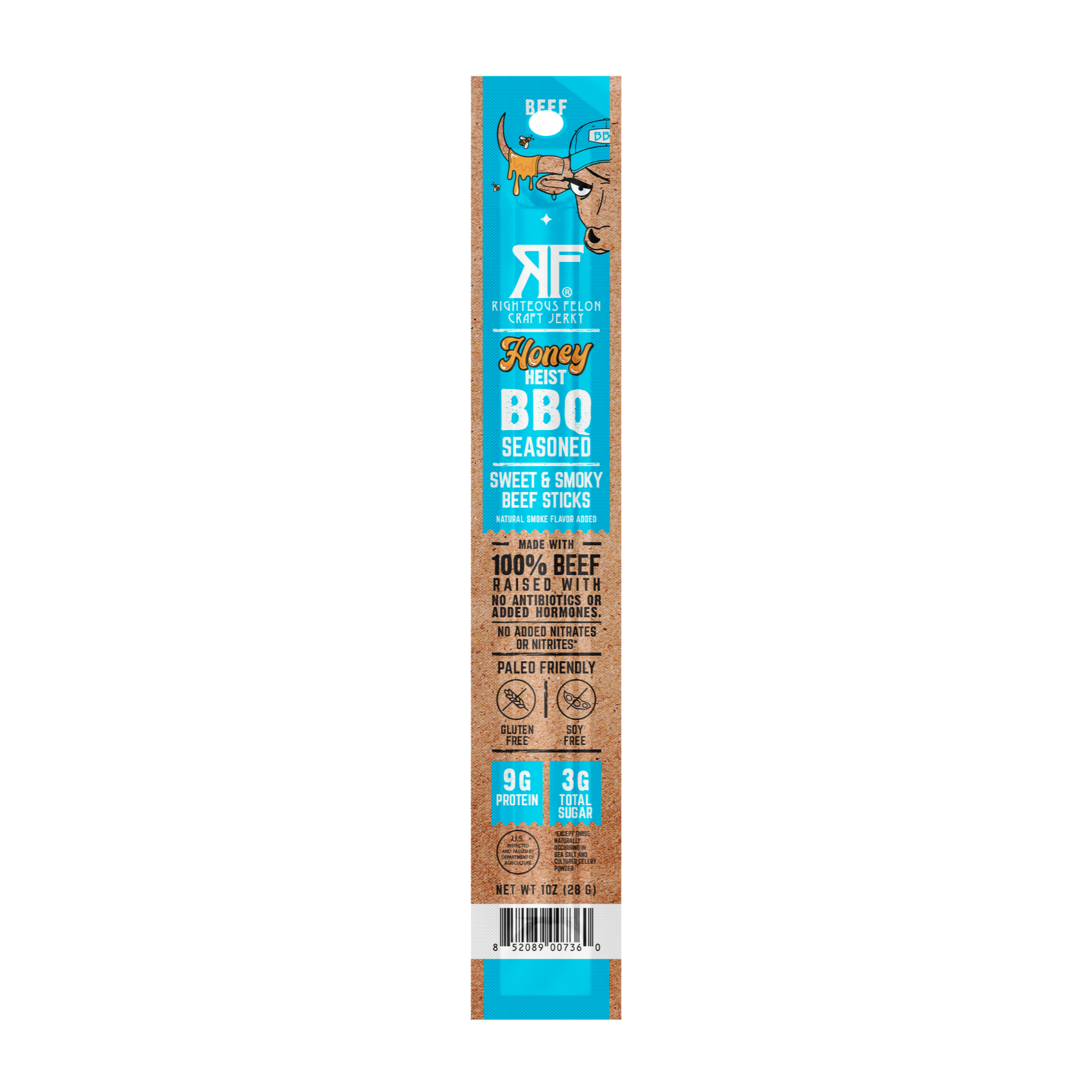 NEW Honey Heist BBQ Beef Stick  (1-Pack) - LIMIT 1 FREE STICK P2