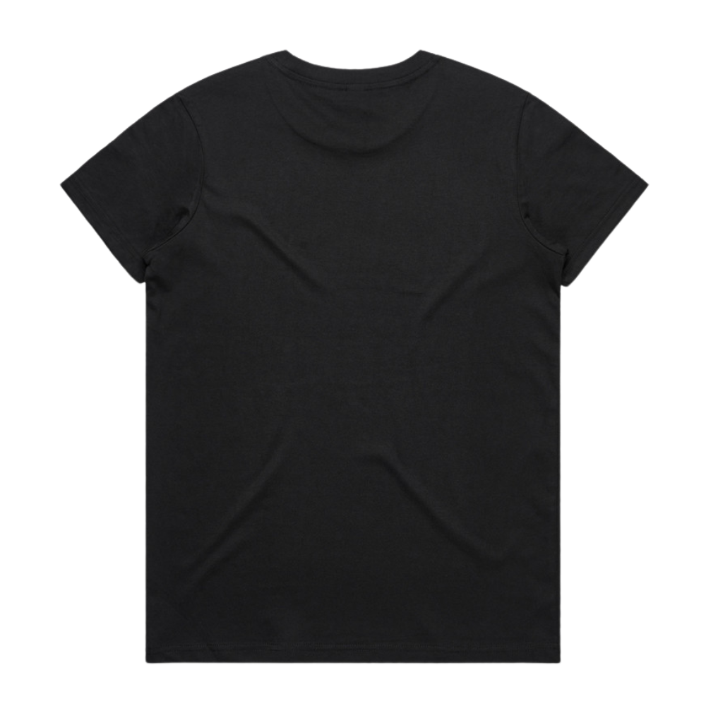 Women's Black & White Basic T-Shirt A1
