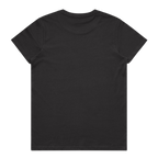 Women's Coal Gray & White Basic T-Shirt E6