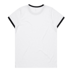 Women's Black & White Ringer T-Shirt B0