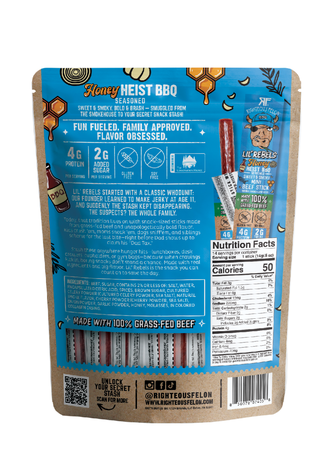 Lil Rebels BBQ Meat Sticks – 14ct G0
