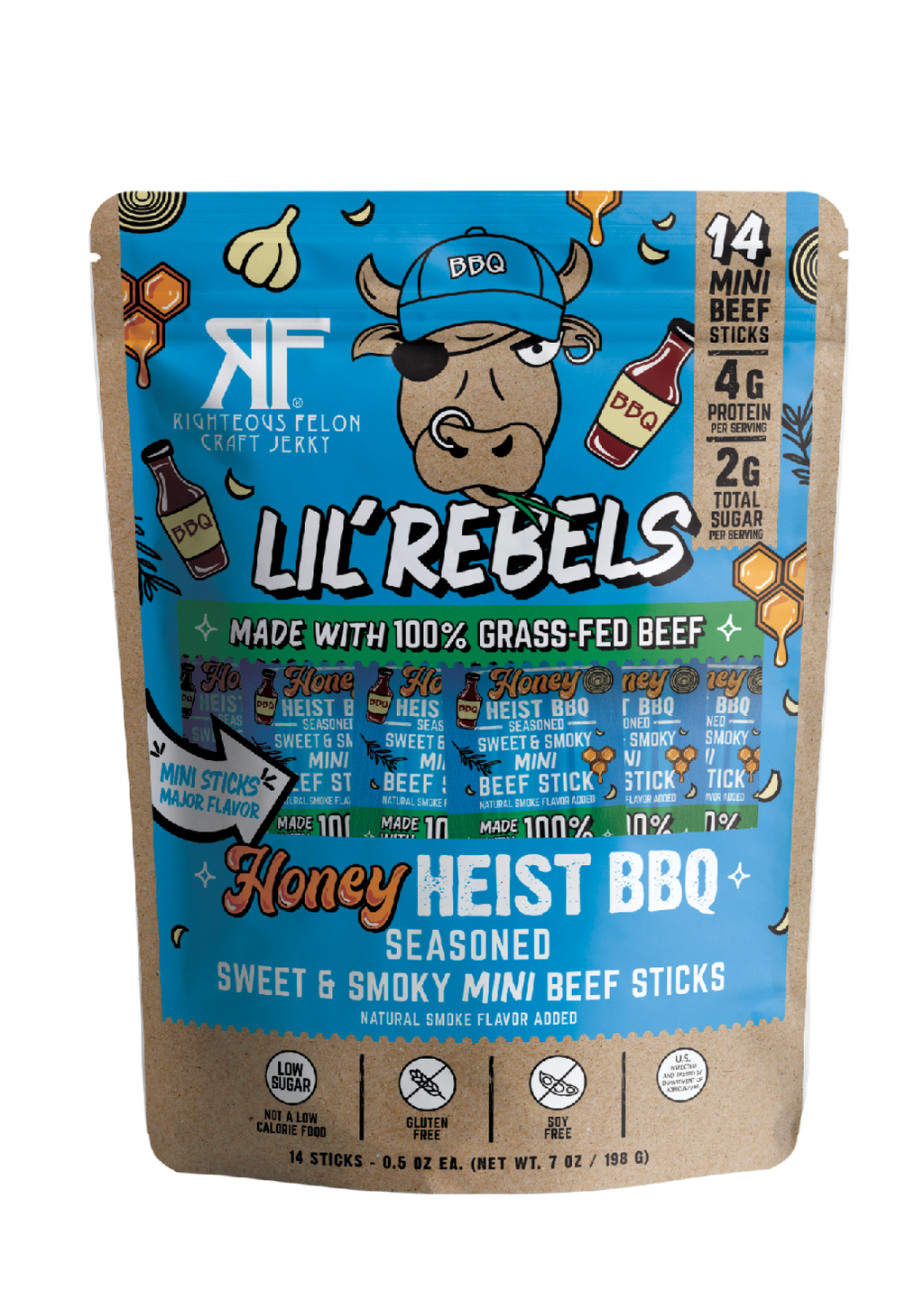Lil Rebels BBQ Meat Sticks – 14ct G0