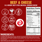 NEW Righteous Felon Beef & Cheese Sticks 3-Pack (1.75oz each) Q0