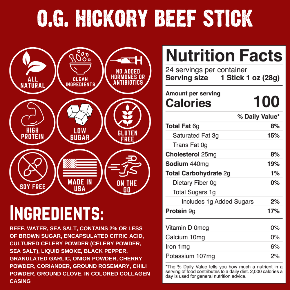 O.G. Hickory Beef Stick (24-Pack) K7