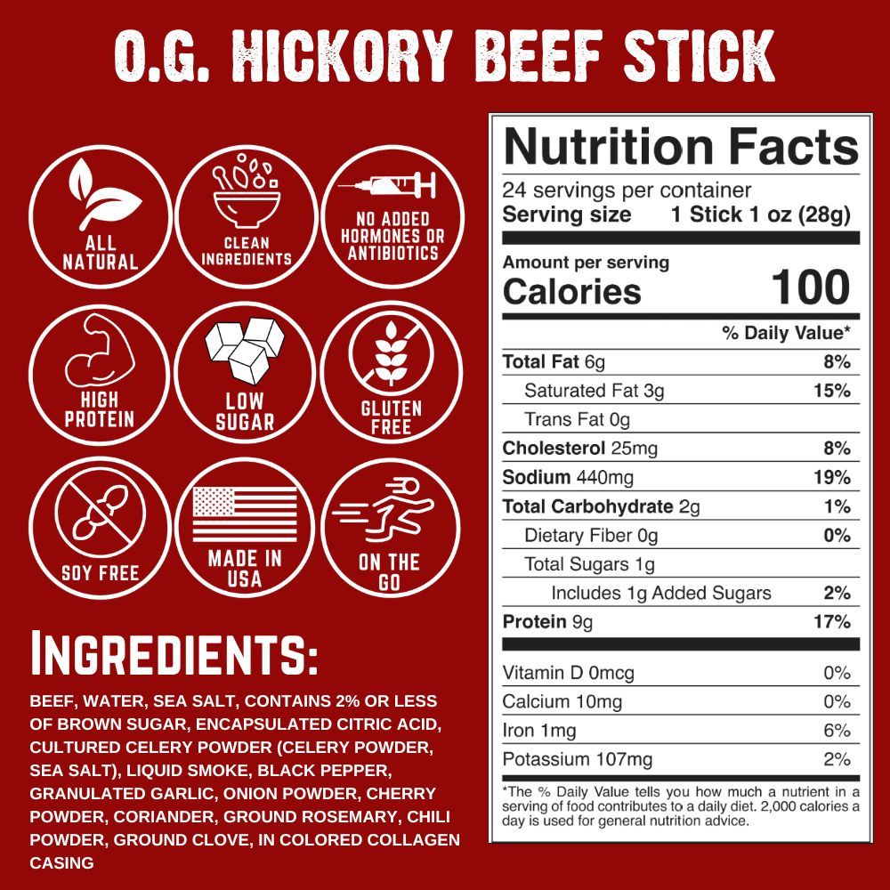 O.G. Hickory Beef Stick (3-Pack) S1