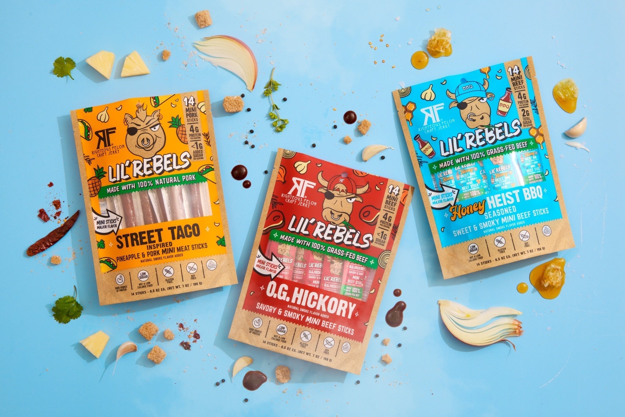 Lil Rebels Meat Sticks Variety (3-Pack) P3