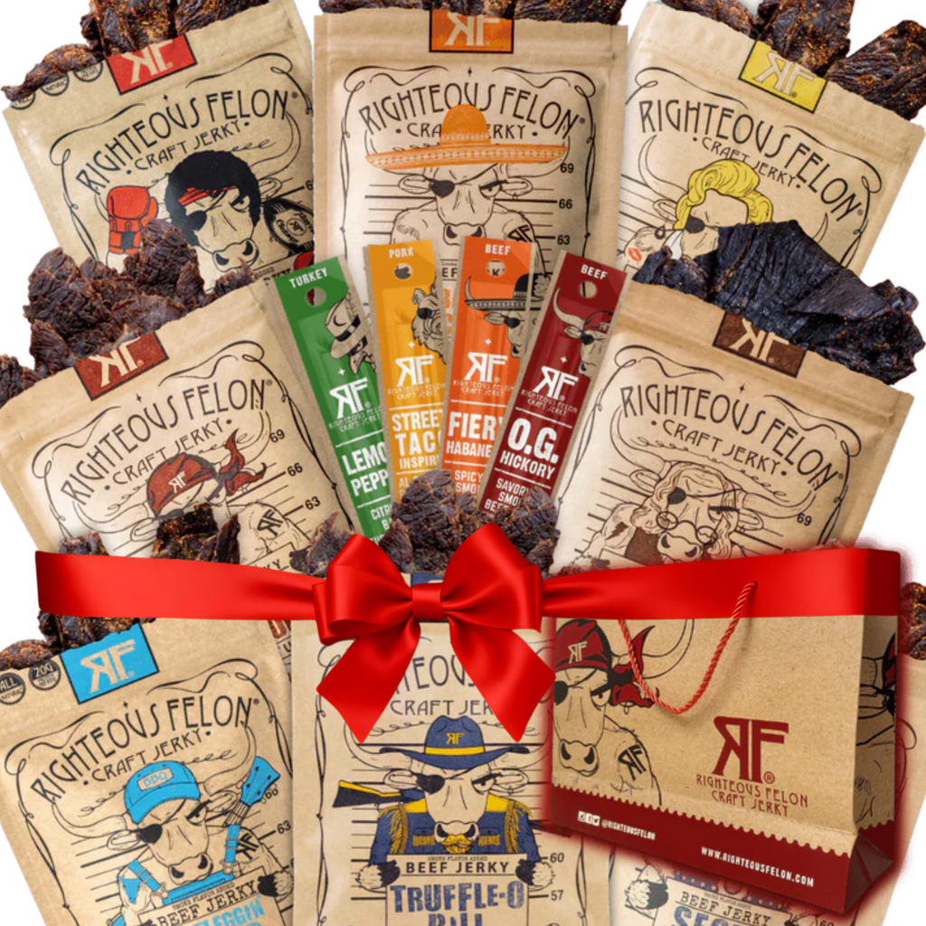 Righteous Sampler Beef Jerky & Meat Sticks (12-Pack) N7