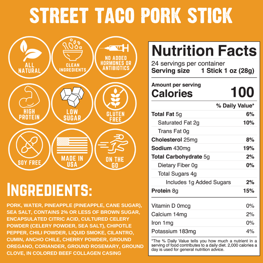 Street Taco Pork Stick (3-Pack) A6