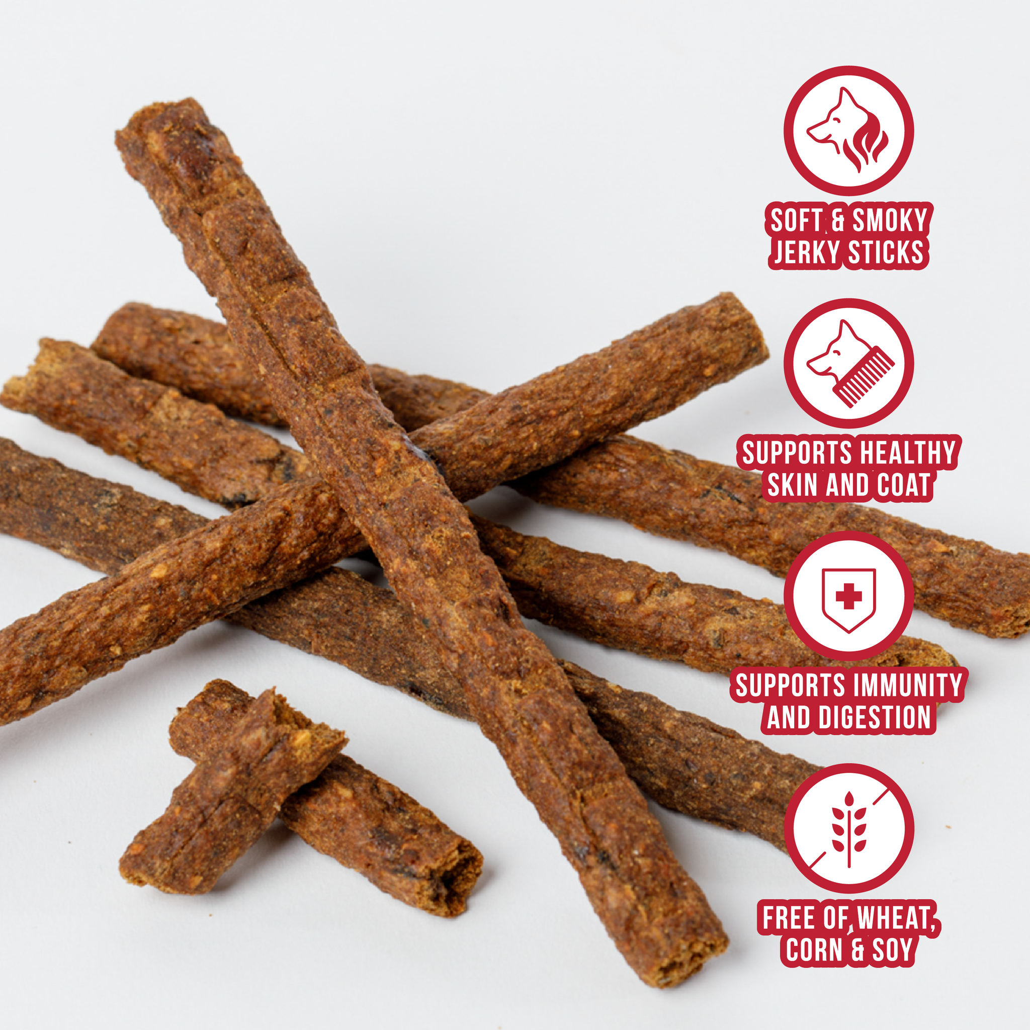 Wild Ranger Beef & Superfoods Jerky Dog Treats (8oz) U3